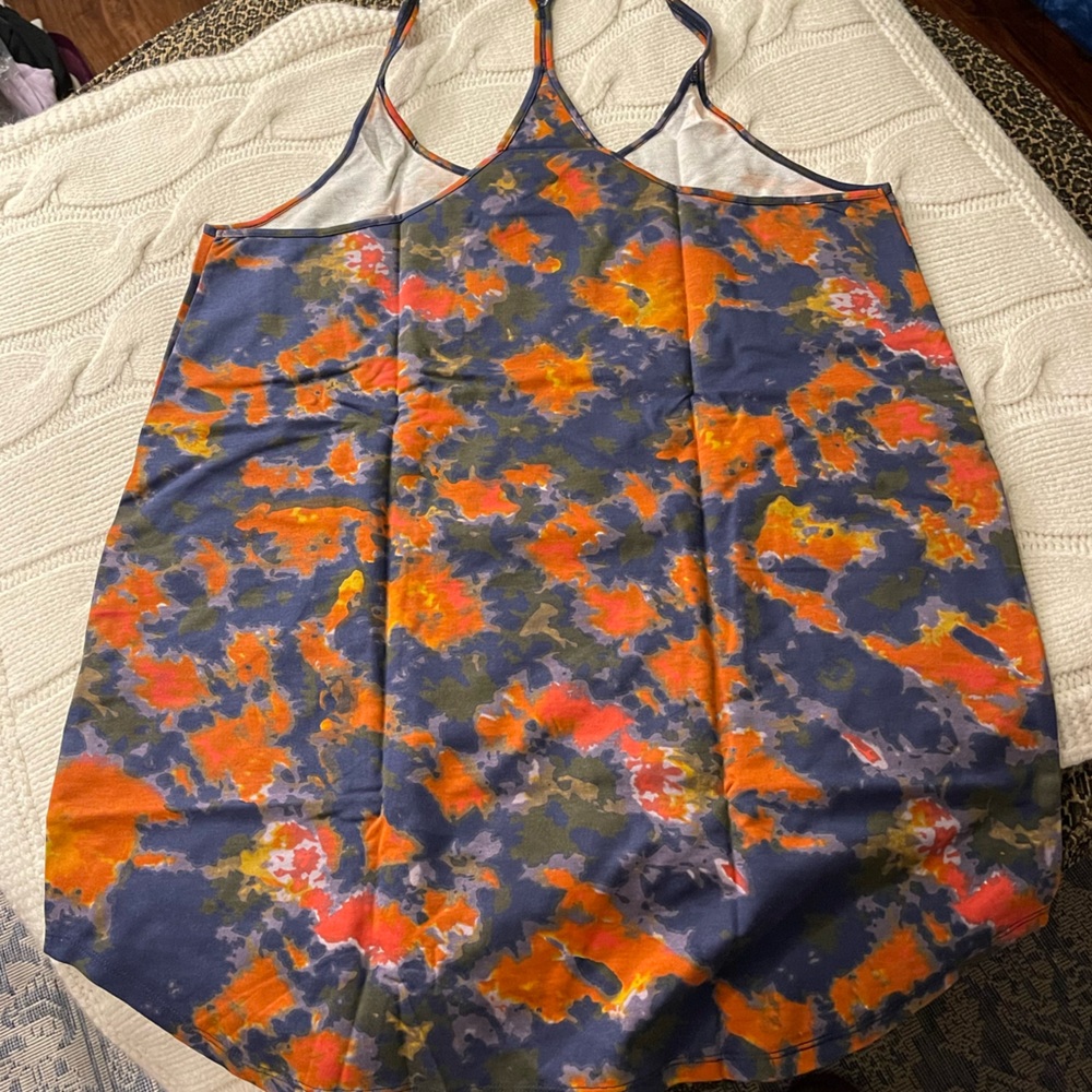 Venus Tie Dye Tank Dress 1X - Picture 4 of 8